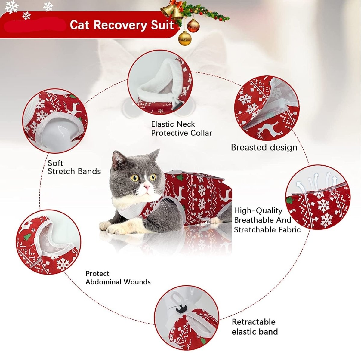 Cat Wound Surgery Recovery Suit - Best Buddy Store