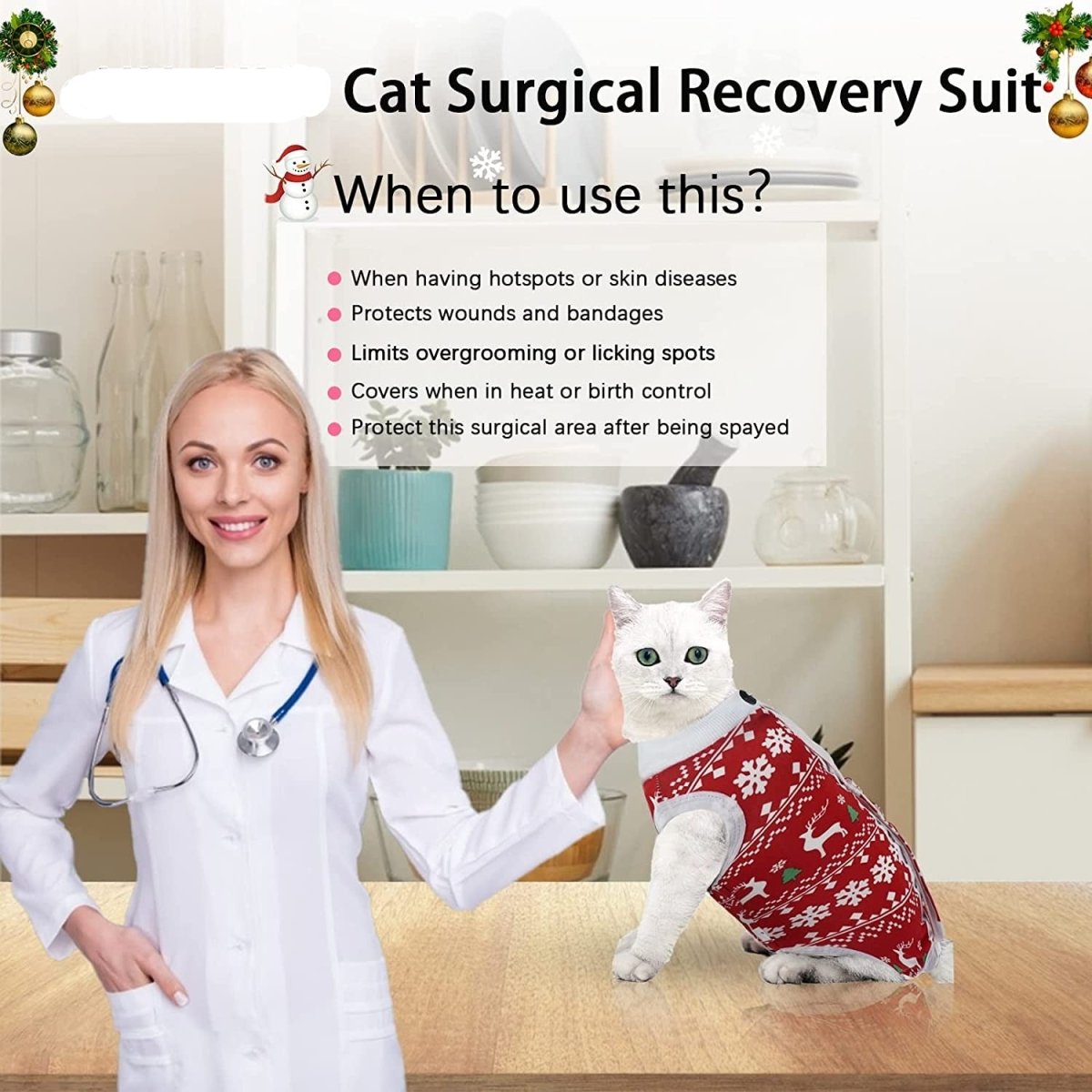 Cat Wound Surgery Recovery Suit - Best Buddy Store