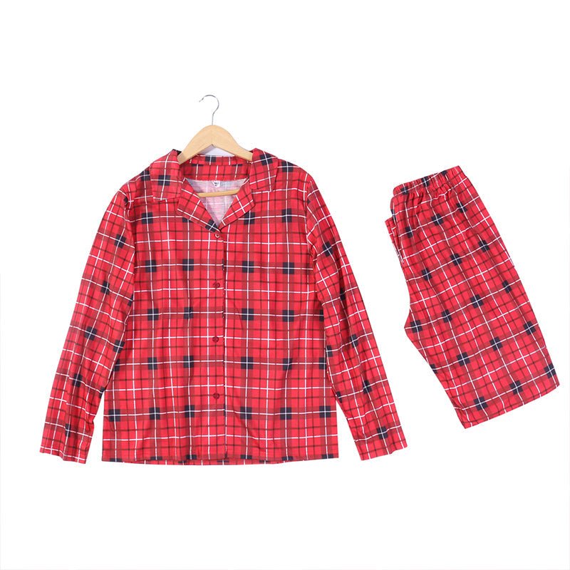 Christmas Matching Pajamas Plaid Cotton Family - Best Buddy Store