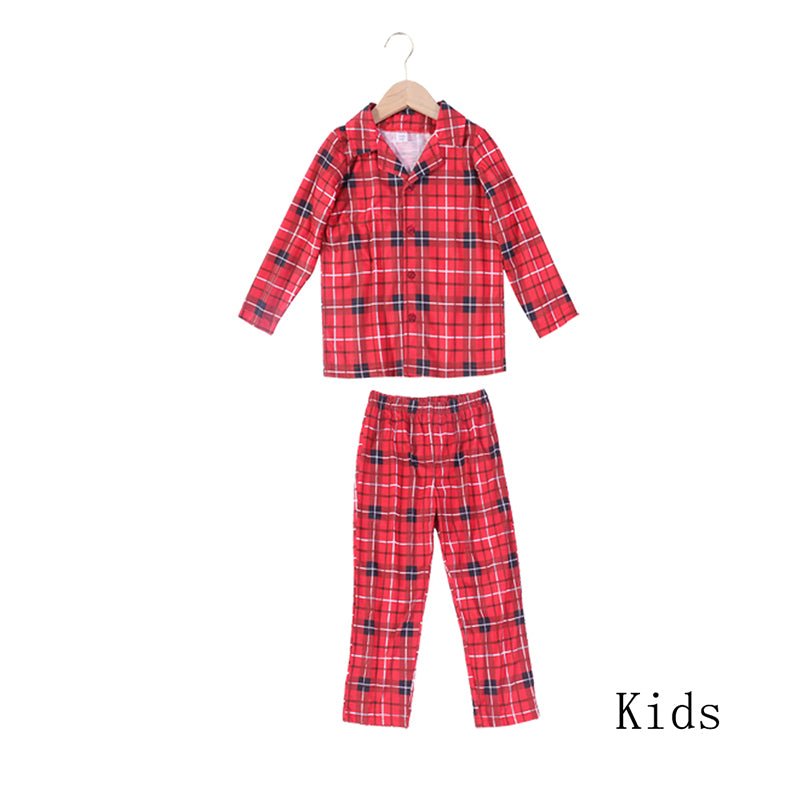 Christmas Matching Pajamas Plaid Cotton Family - Best Buddy Store