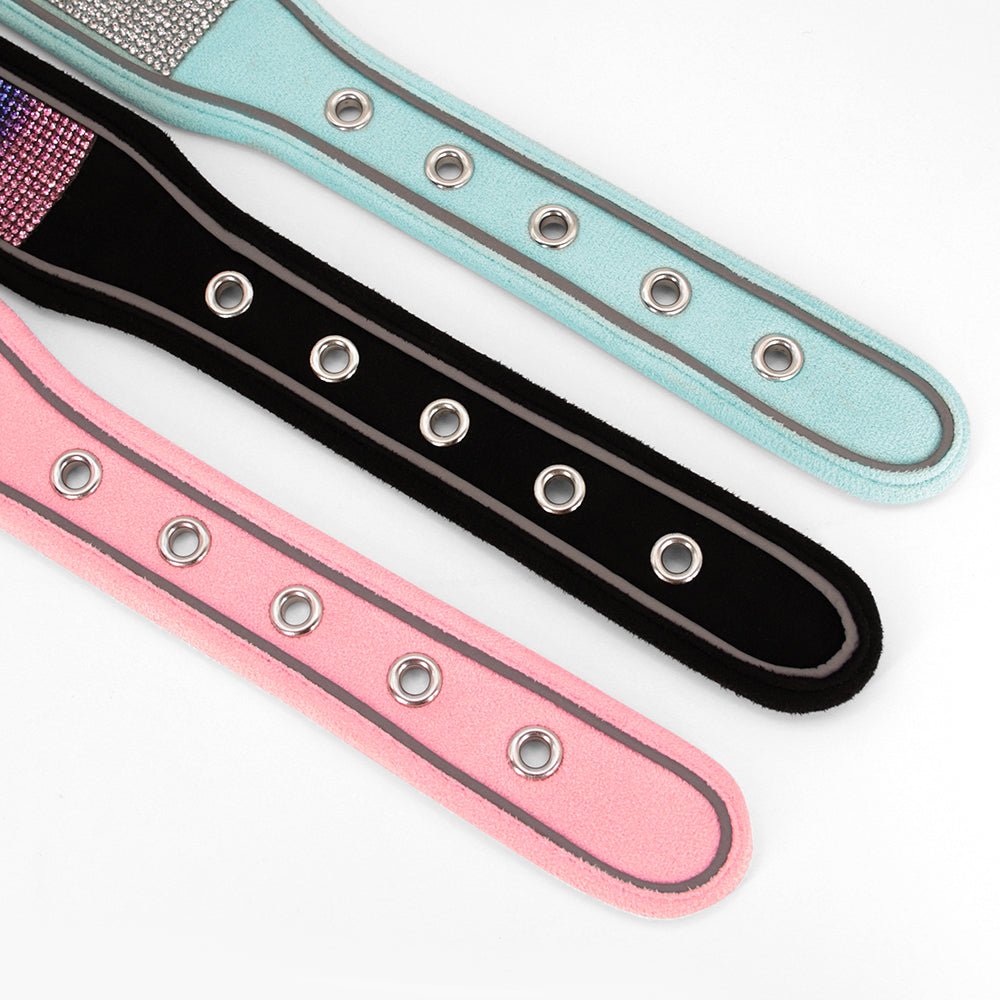 Crystal Reflective Rhinestone Bling Dog Collar - Best Buddy Store
