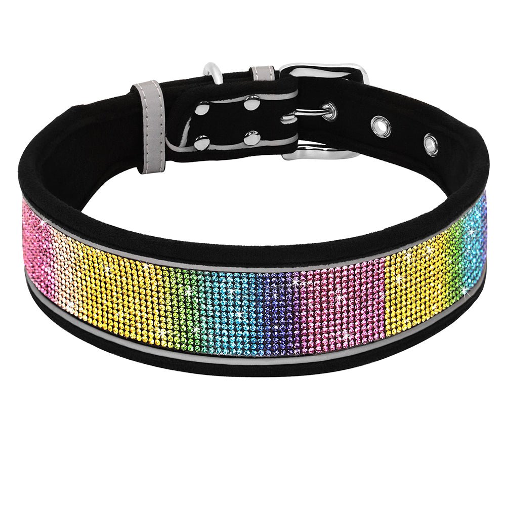 Crystal Reflective Rhinestone Bling Dog Collar - Best Buddy Store