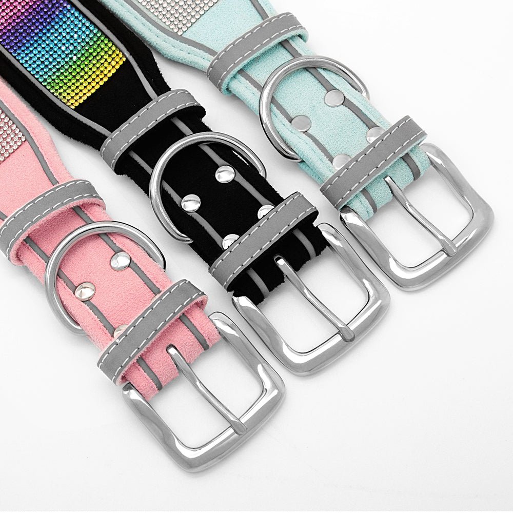 Crystal Reflective Rhinestone Bling Dog Collar - Best Buddy Store