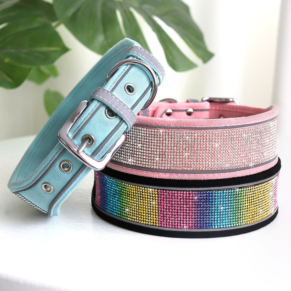 Crystal Reflective Rhinestone Bling Dog Collar - Best Buddy Store