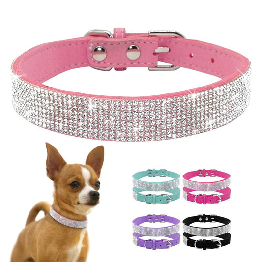 Crystal Rhinestone Reflective Dog Collar - Best Buddy Store
