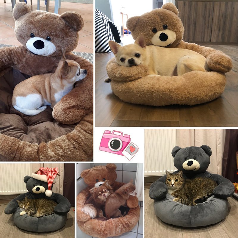 Bear Hug Cuddle Pet Bed - Ultra Cute Comfort Bed - Best Buddy Store