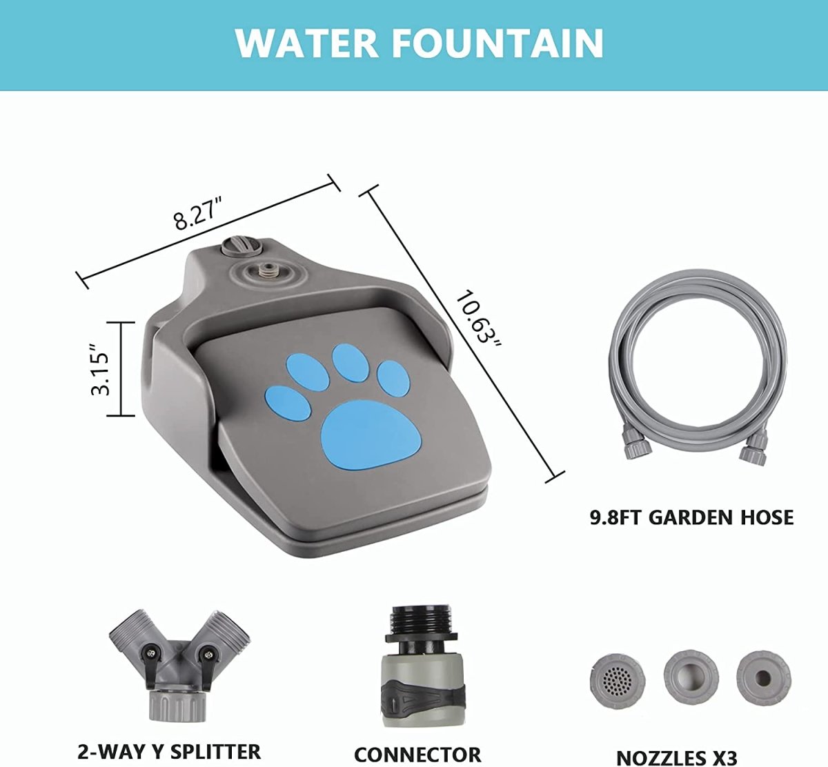 Dog Automatic Step On Water Fountain - Best Buddy Store