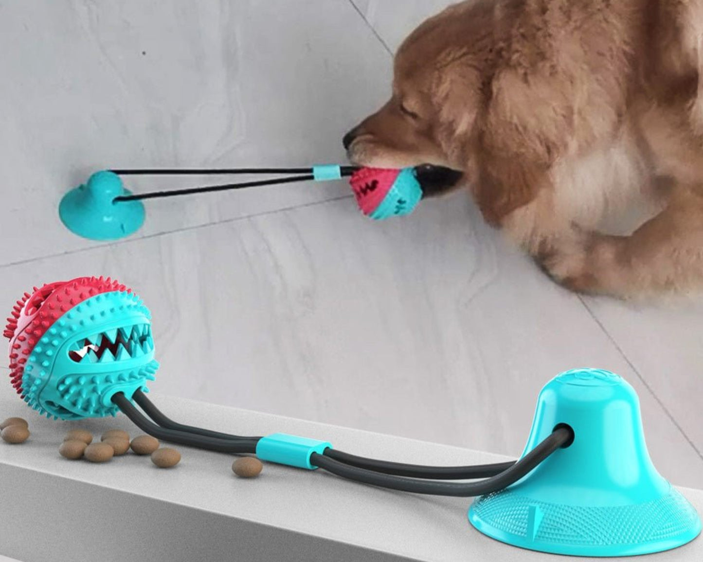 Dog Toy Push Ball Toy Leakage Food Toy Tooth Cleaning Toothbrush Toy - Best Buddy Store