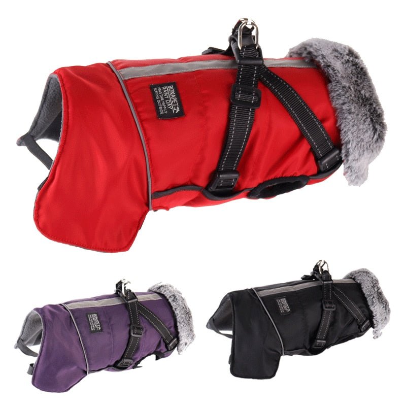 Dog Waterproof Coat Winter Jacket With Harness - Best Buddy Store