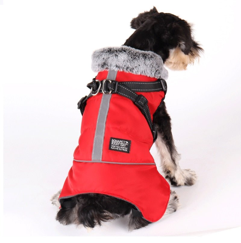 Dog Waterproof Coat Winter Jacket With Harness - Best Buddy Store