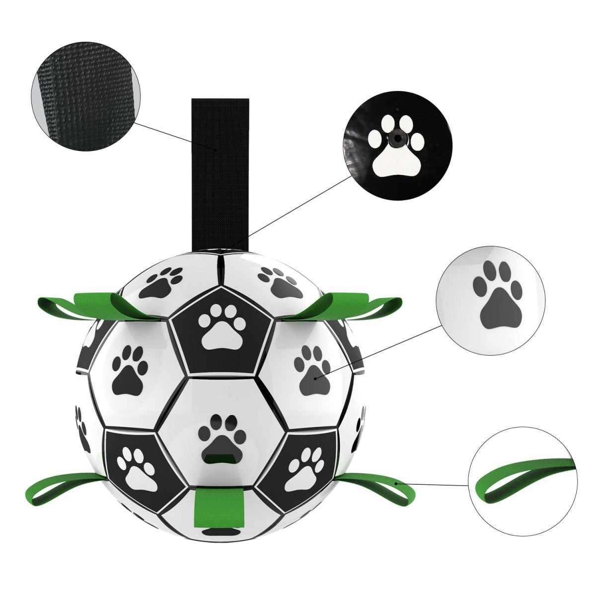 Durable Dog Ball IQ Puzzle Chew Toy Ball - 6.5in - Best Buddy Store
