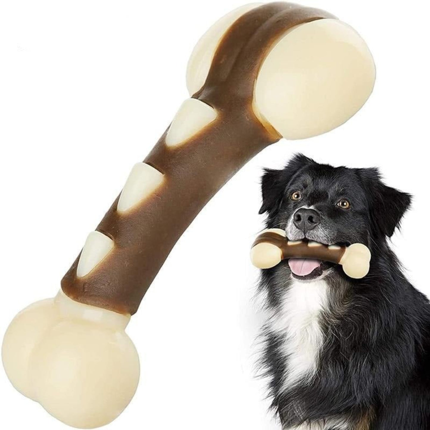 Eco - friendly Durable Dog Bone For Aggressive Chewers - Beef Flavored - Best Buddy Store