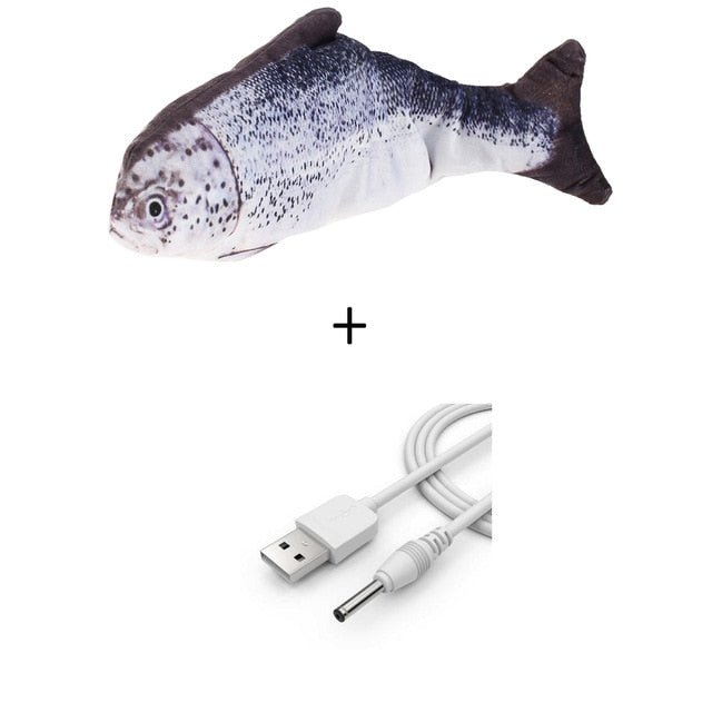 Electric Cat Toy 3D Fish USB Charging Simulation Fish Interactive Cat Toys - Best Buddy Store