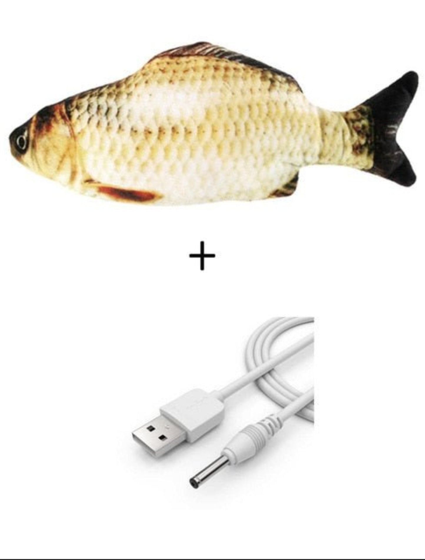 Electric Cat Toy 3D Fish USB Charging Simulation Fish Interactive Cat Toys - Best Buddy Store