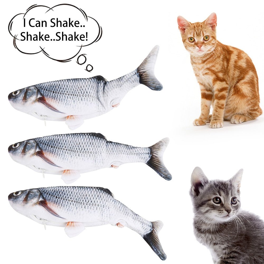 Electric Cat Toy 3D Fish USB Charging Simulation Fish Interactive Cat Toys - Best Buddy Store