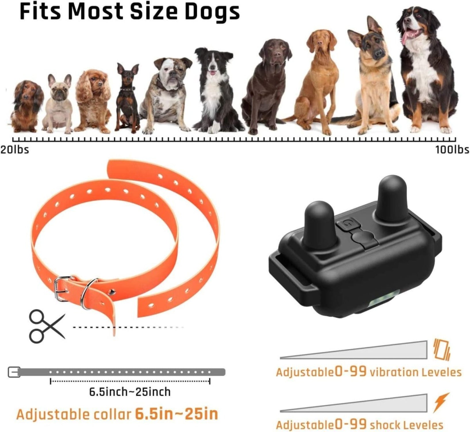 Waterproof Dog Training Collar with Remote – Rechargeable LCD Collar for Small Medium Large Dogs - Best Buddy Store