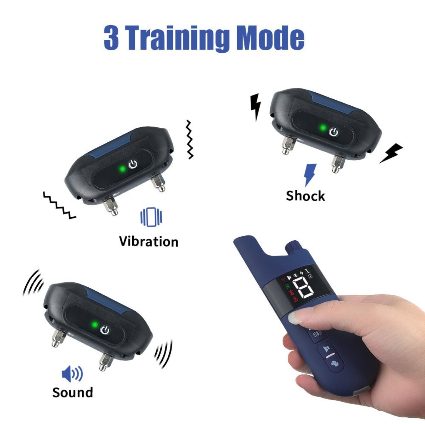 Electric Waterproof Dog Training Collar With Shock Function 800m - Best Buddy Store