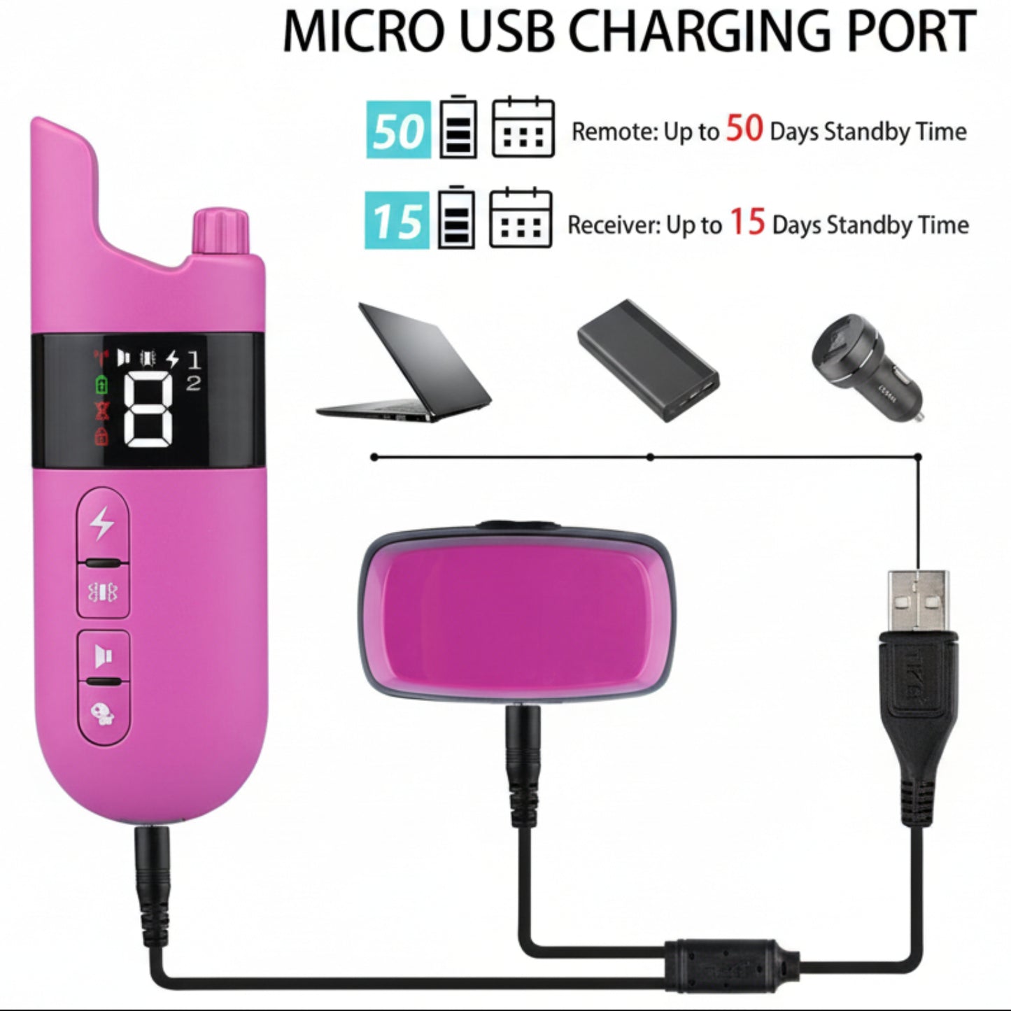 Electric Waterproof Dog Training Collar With Shock Function 800m - Best Buddy Store