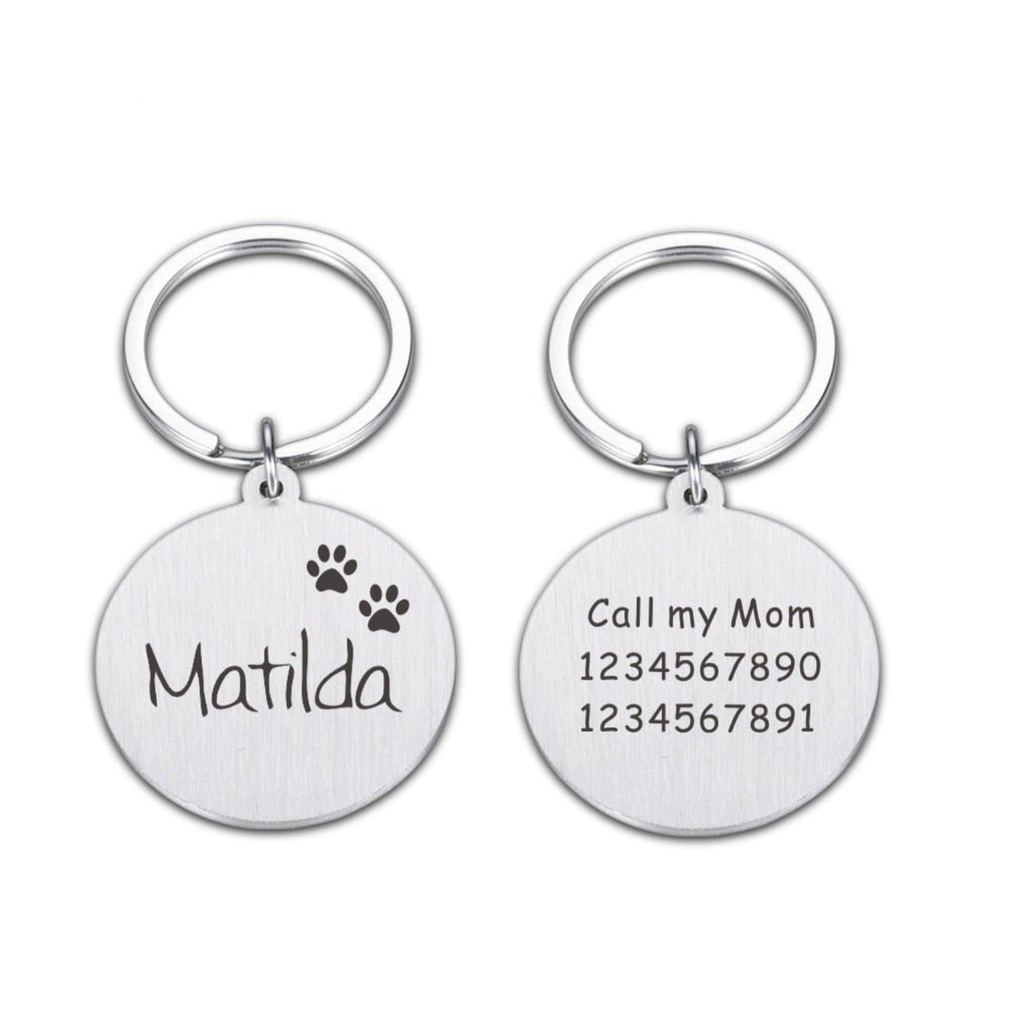 Engraved Pet ID Tag Personalized Custom Name Pendant - Best Buddy Store