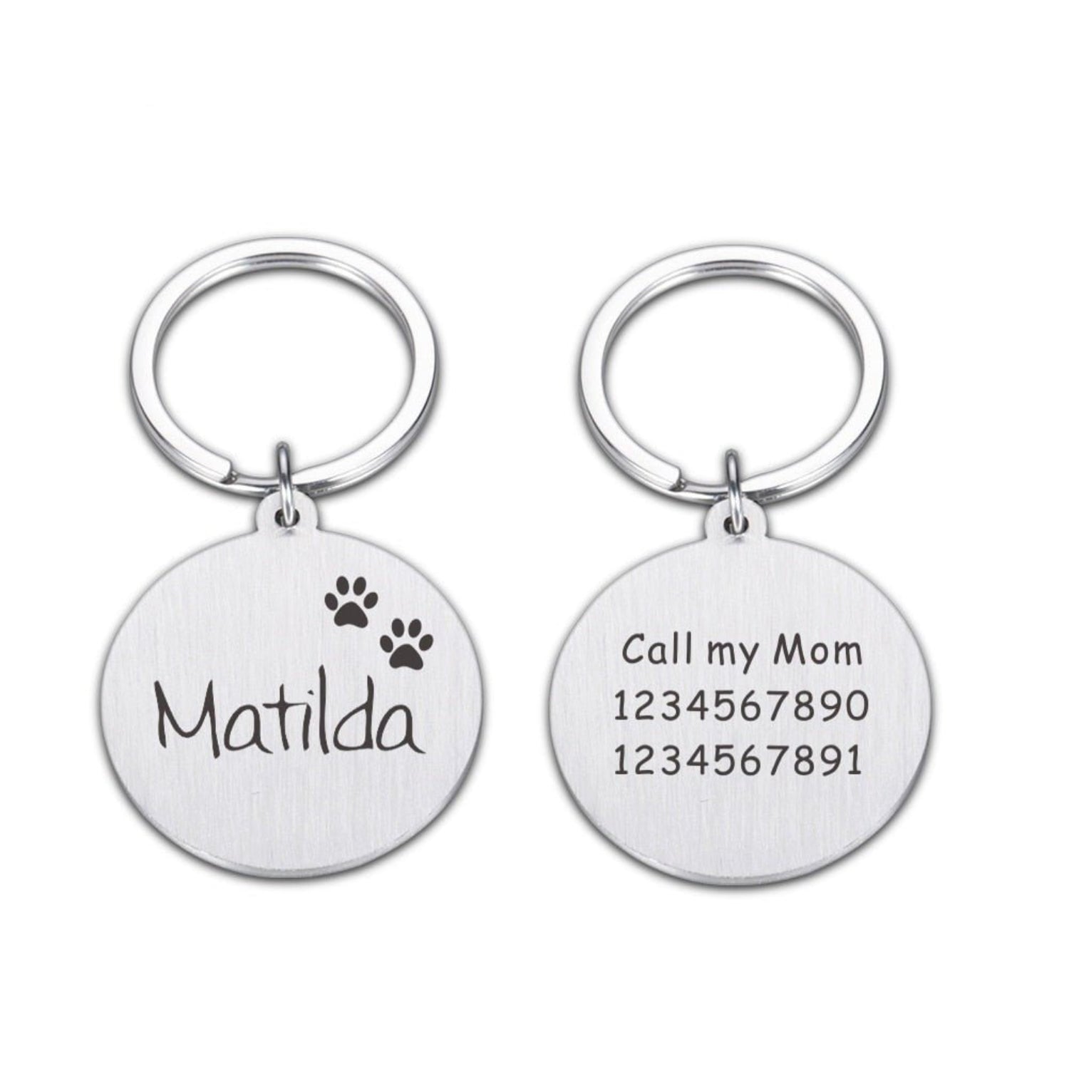 Engraved Pet ID Tag Personalized Custom Name Pendant - Best Buddy Store