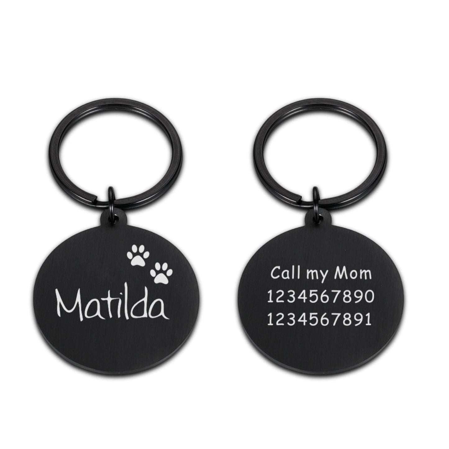 Engraved Pet ID Tag Personalized Custom Name Pendant - Best Buddy Store