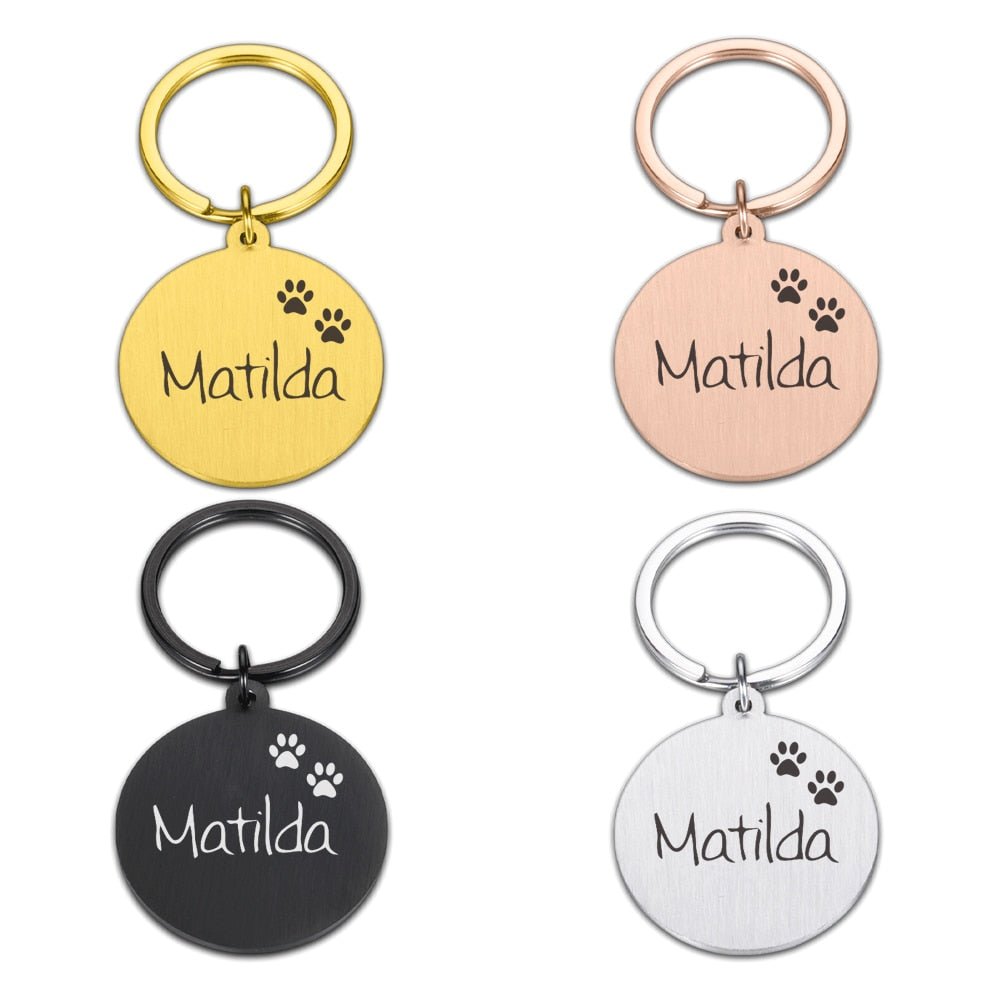 Engraved Pet ID Tag Personalized Custom Name Pendant - Best Buddy Store