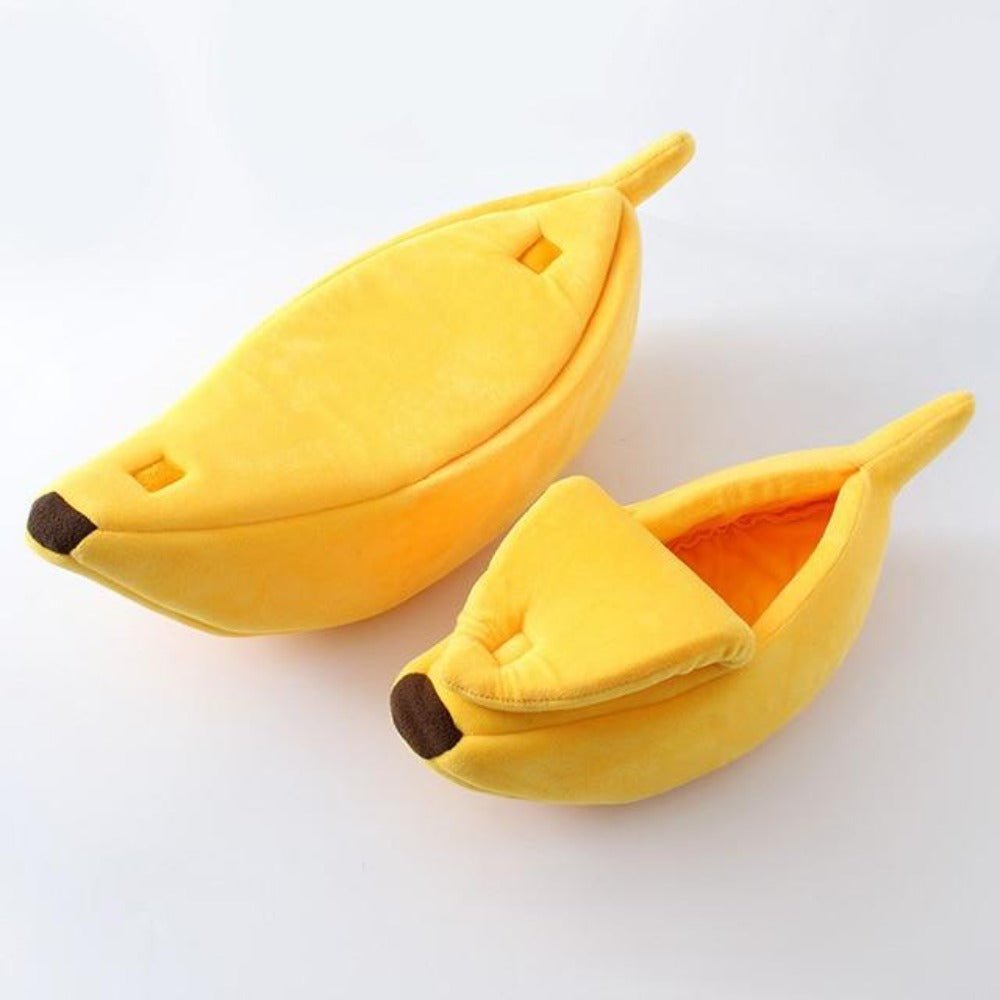 Funny Cute Cozy Banana Cat Bed House Warm Durable Portable Pet Basket - Best Buddy Store
