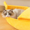 Funny Cute Cozy Banana Cat Bed House Warm Durable Portable Pet Basket - Best Buddy Store