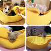 Funny Cute Cozy Banana Cat Bed House Warm Durable Portable Pet Basket - Best Buddy Store
