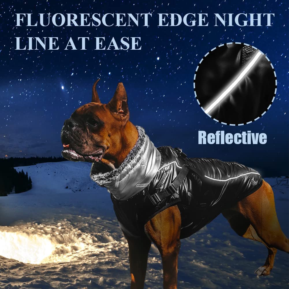 Furry Collar Dog Cold Weather Coat - Best Buddy Store