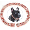 Gold Dog Collar Walking Chain With Secure Buckle - Best Buddy Store
