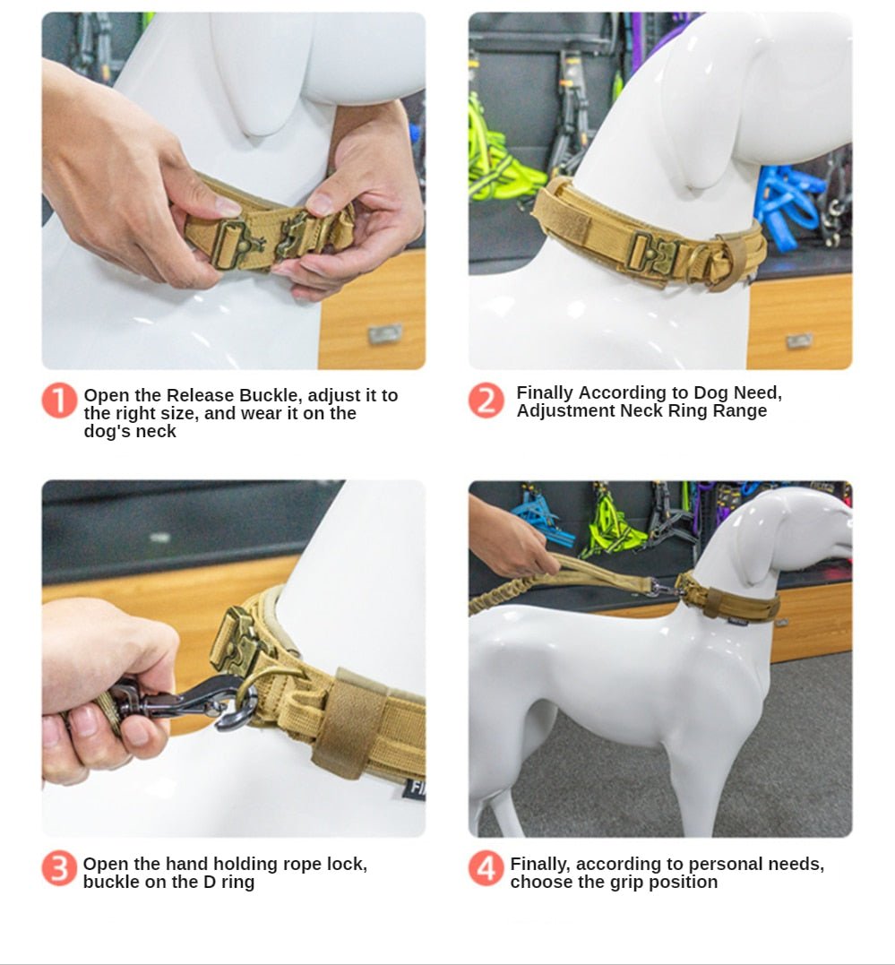 High Quality Durable Tactical Lightweight Dog Training Leash - Best Buddy Store