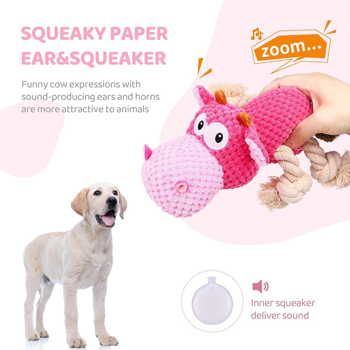 Indestructible Dog Squeaky Plush Toy for Large Aggressive Chewers - Best Buddy Store