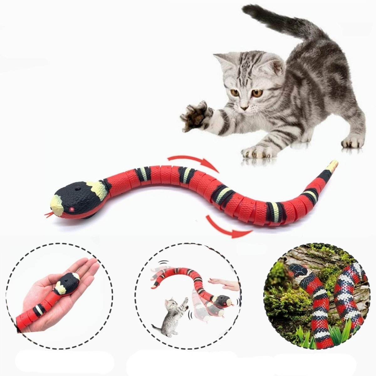 Interactive Cat Electric Snake Toy - Best Buddy Store