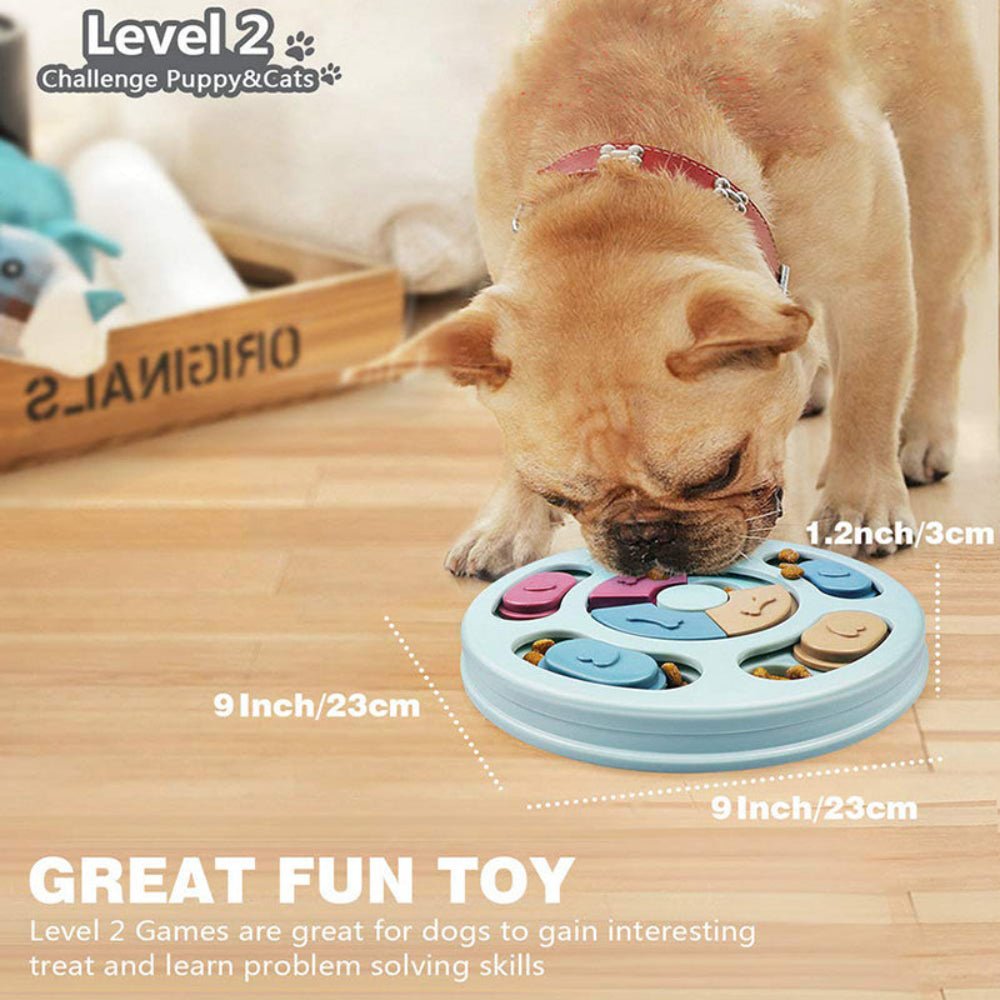 Interactive Food Feeder Slowly Eating Dispenser Bowl Dog Puzzle Toy - Best Buddy Store