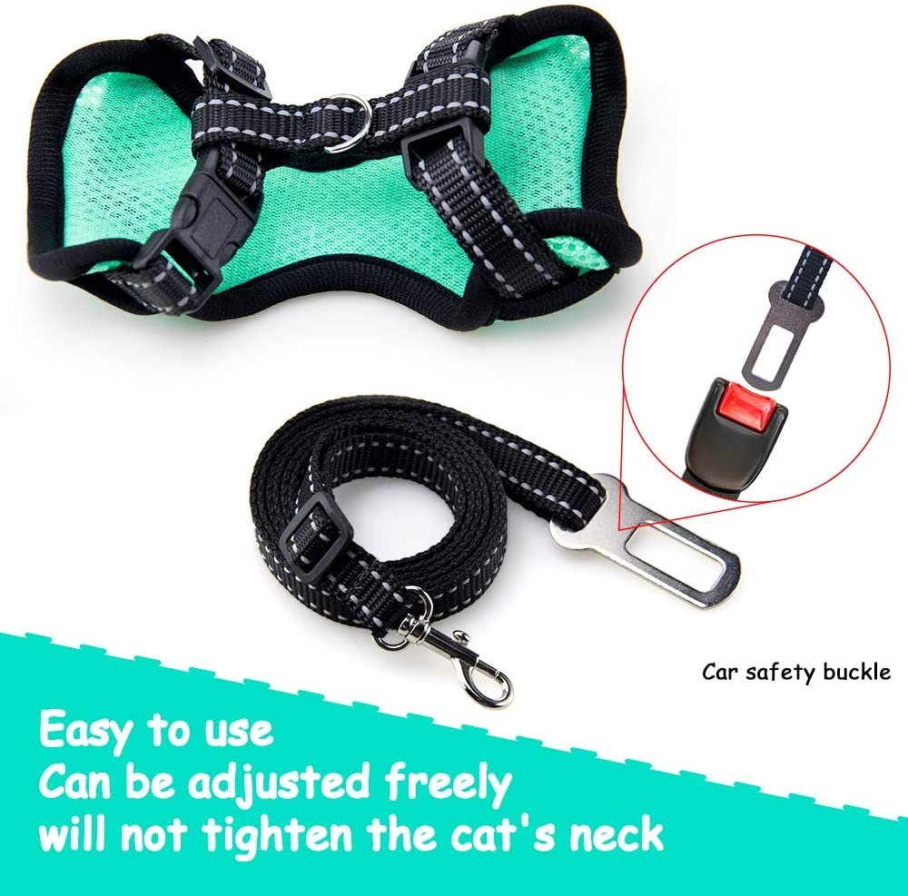 Kitten Adjustable Harness and Leash for Cat Walking Jacket - Best Buddy Store