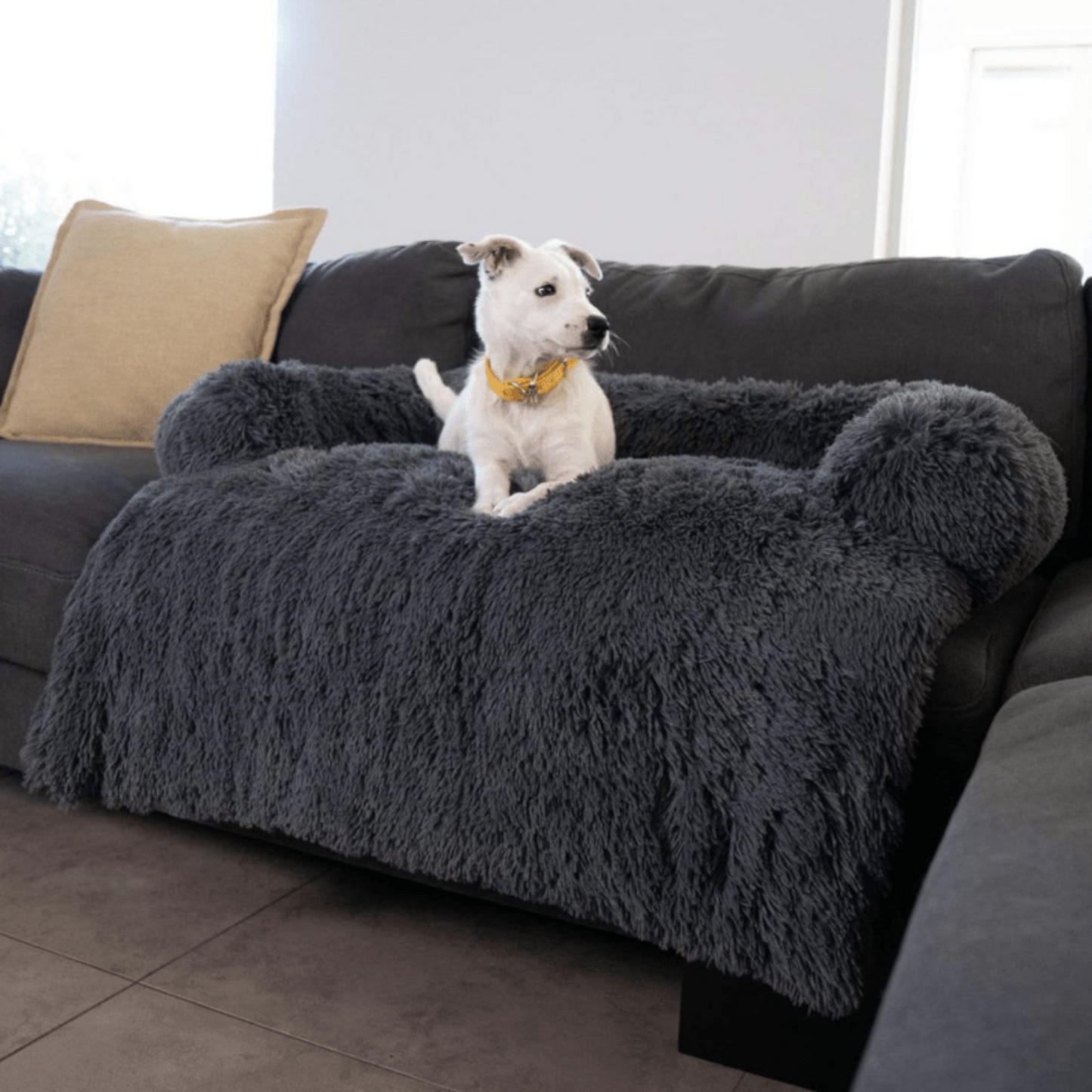 Large Dog Bed Cover Protector Warm Calming Plush - Best Buddy Store