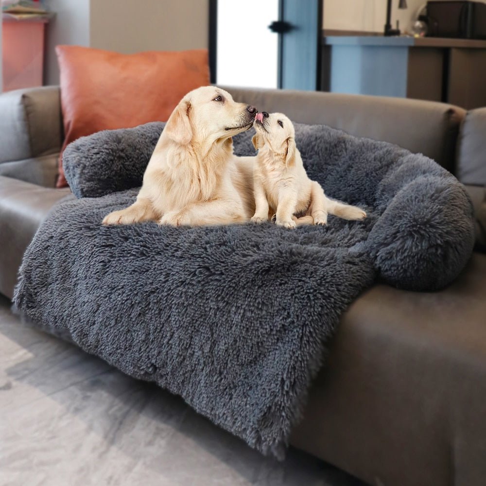 Large Dog Bed Cover Protector Warm Calming Plush - Best Buddy Store