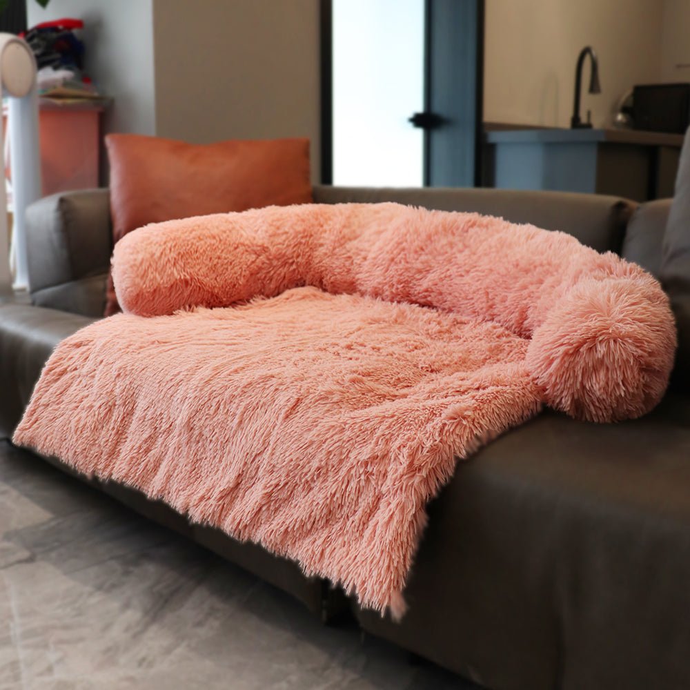 Large Dog Bed Cover Protector Warm Calming Plush - Best Buddy Store