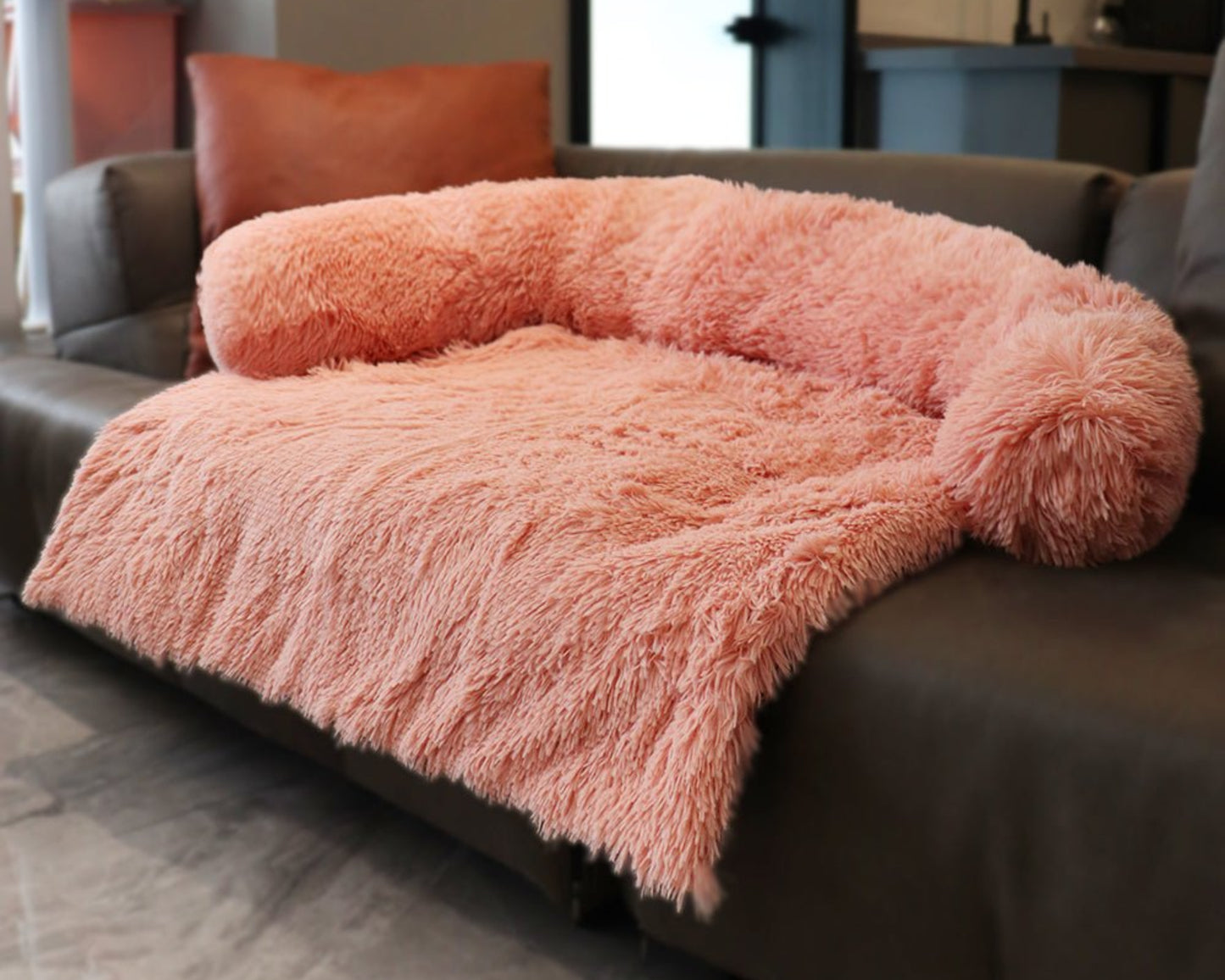 Large Dog Bed Cover Protector Warm Calming Plush - Best Buddy Store