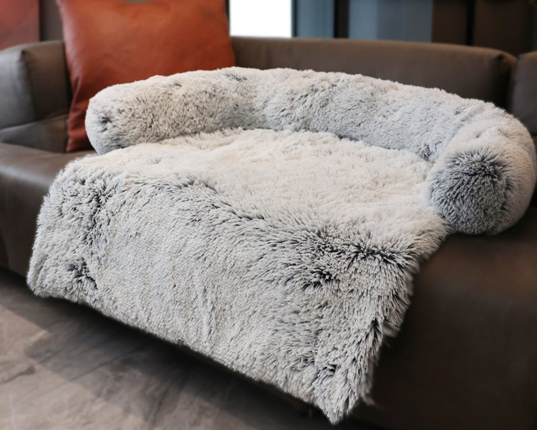 Large Dog Bed Cover Protector Warm Calming Plush - Best Buddy Store