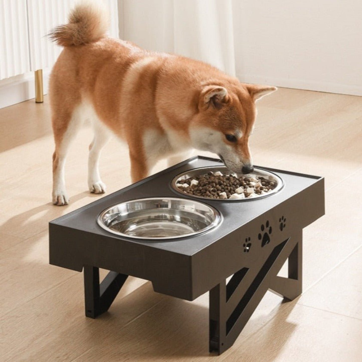 Lift Pet Bowls Dog Food Feeder Stainless Steel Drinking Dish Feeder Puppy Feeding - Best Buddy Store
