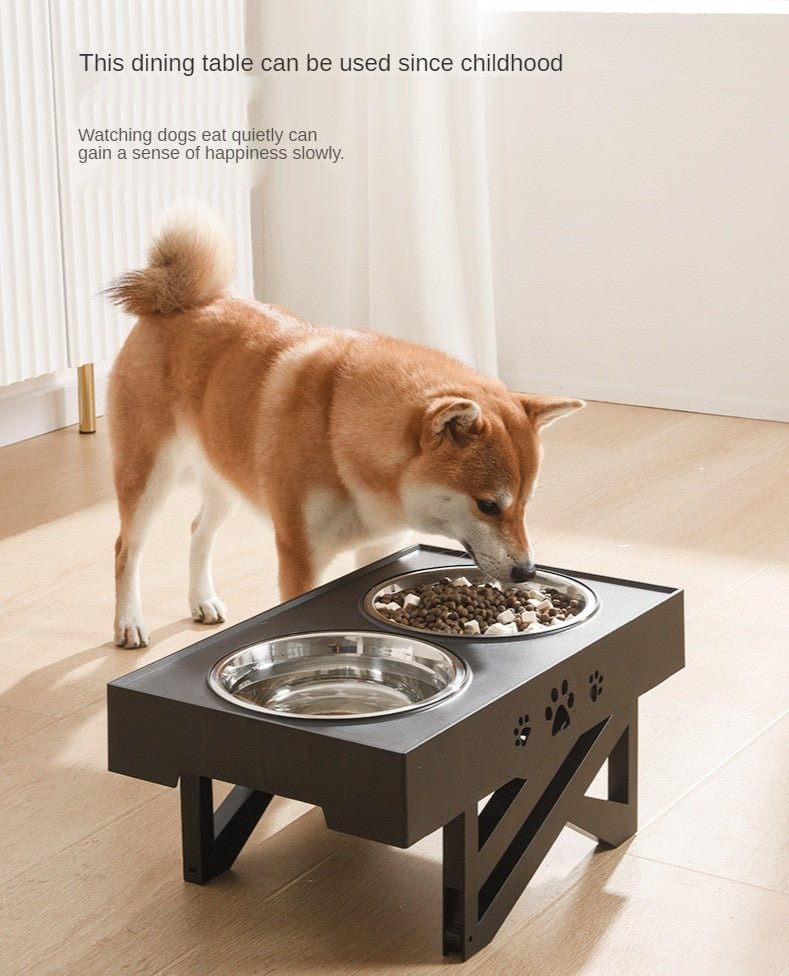 Lift Pet Bowls Dog Food Feeder Stainless Steel Drinking Dish Feeder Puppy Feeding - Best Buddy Store
