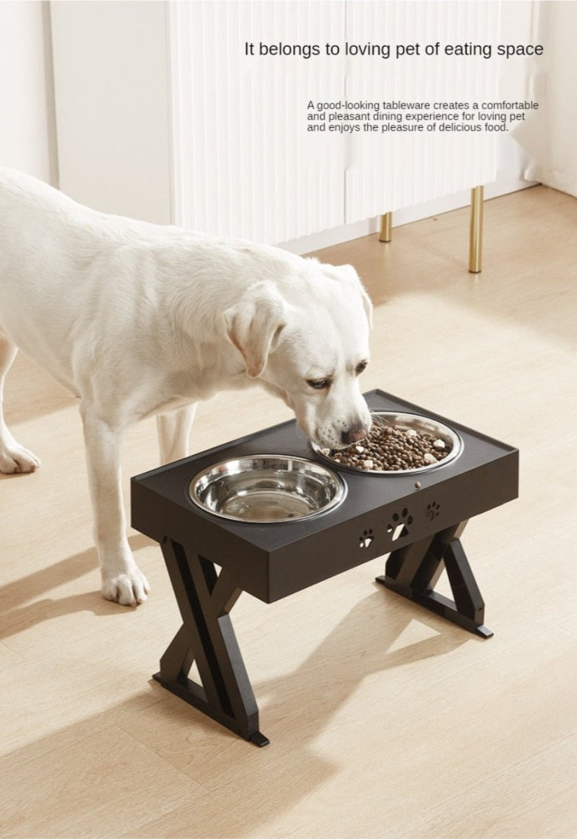Lift Pet Bowls Dog Food Feeder Stainless Steel Drinking Dish Feeder Puppy Feeding - Best Buddy Store