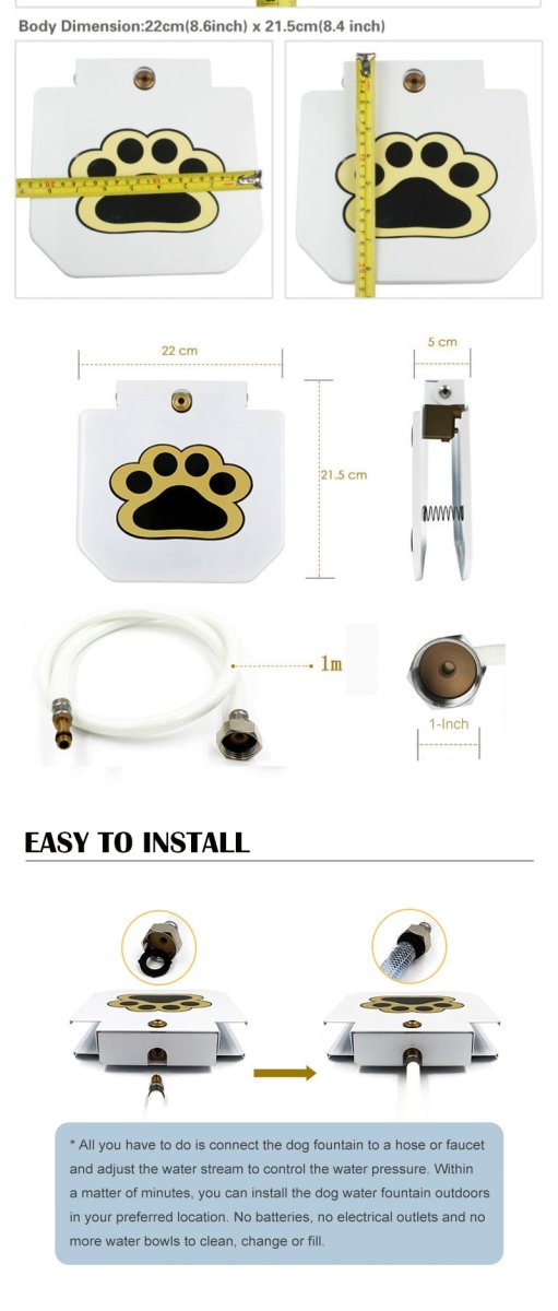 Outdoor Automatic Dog Water Fountain Step On Toy - Best Buddy Store