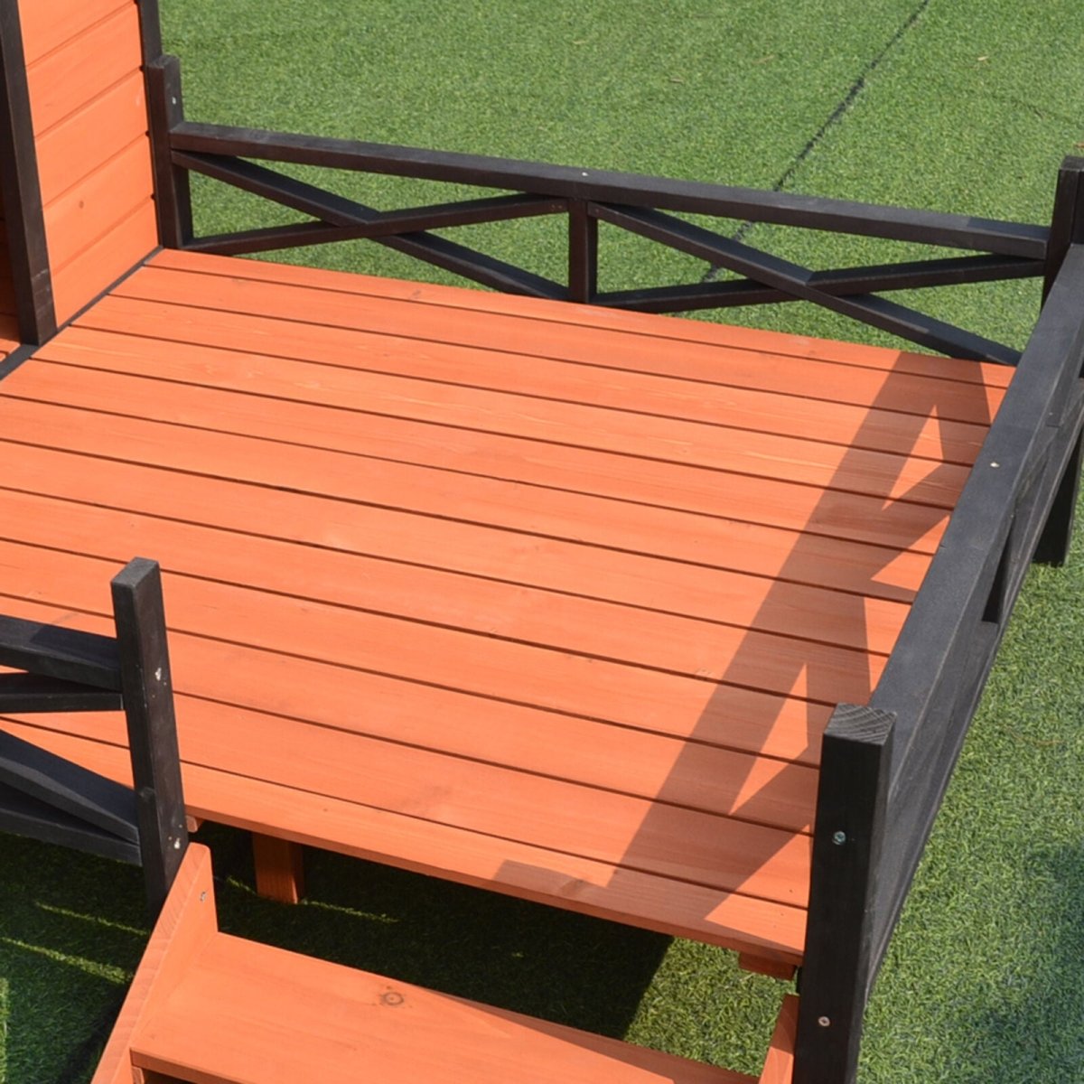 Outdoor Elevated Wooden Dog House - Best Buddy Store