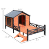 Outdoor Elevated Wooden Dog House - Best Buddy Store
