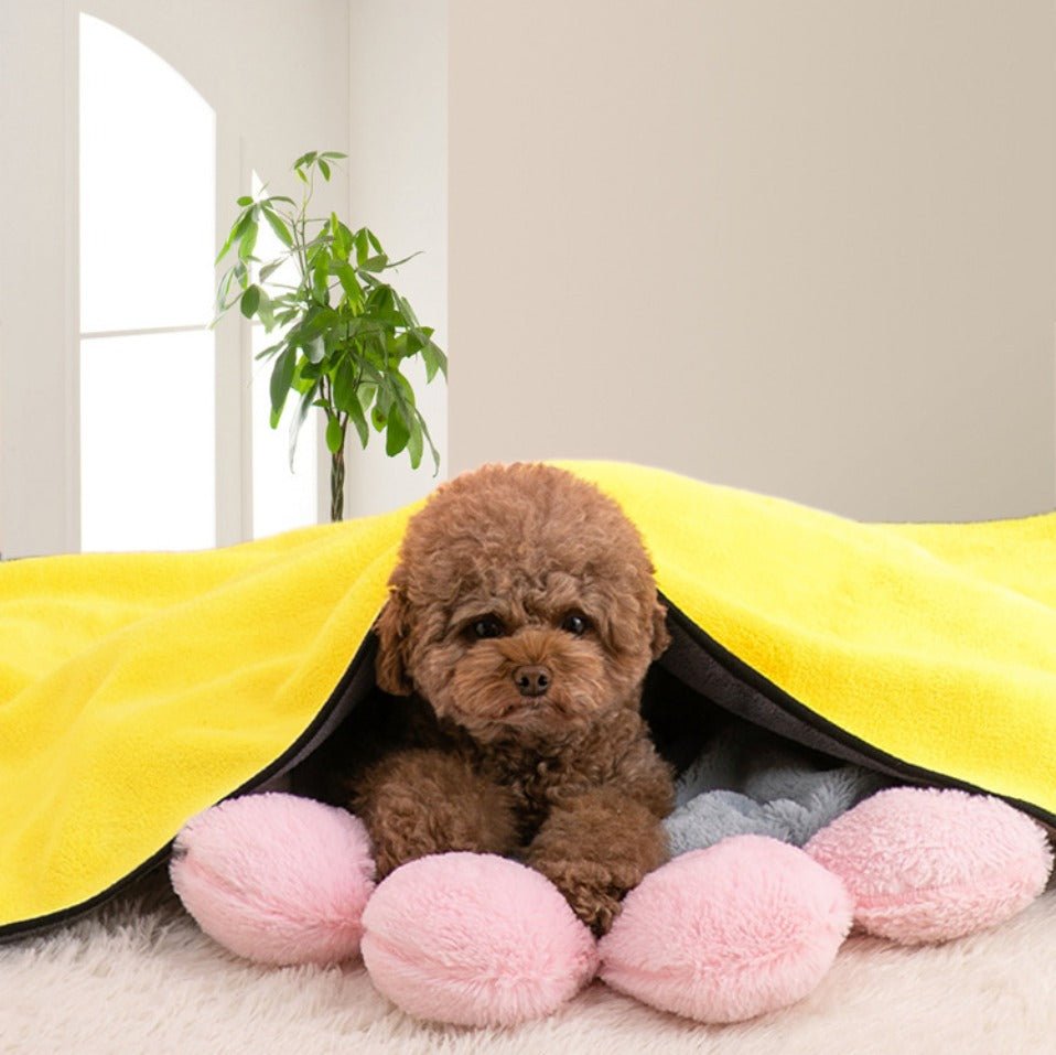 Pet Bath Super Absorbent Fiber Soft Quick - drying Bath Towel - Best Buddy Store