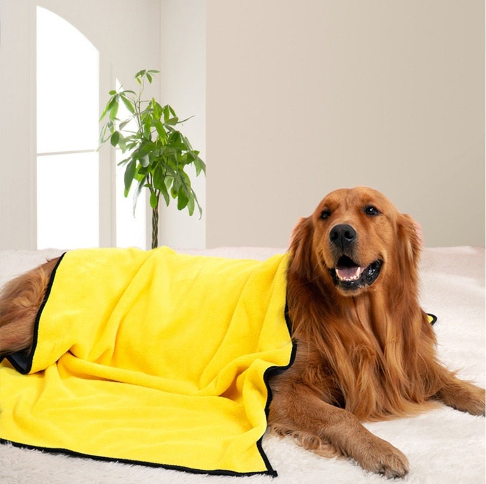 Pet Bath Super Absorbent Fiber Soft Quick - drying Bath Towel - Best Buddy Store