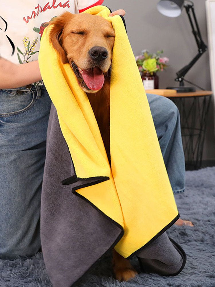Pet Bath Super Absorbent Fiber Soft Quick - drying Bath Towel - Best Buddy Store